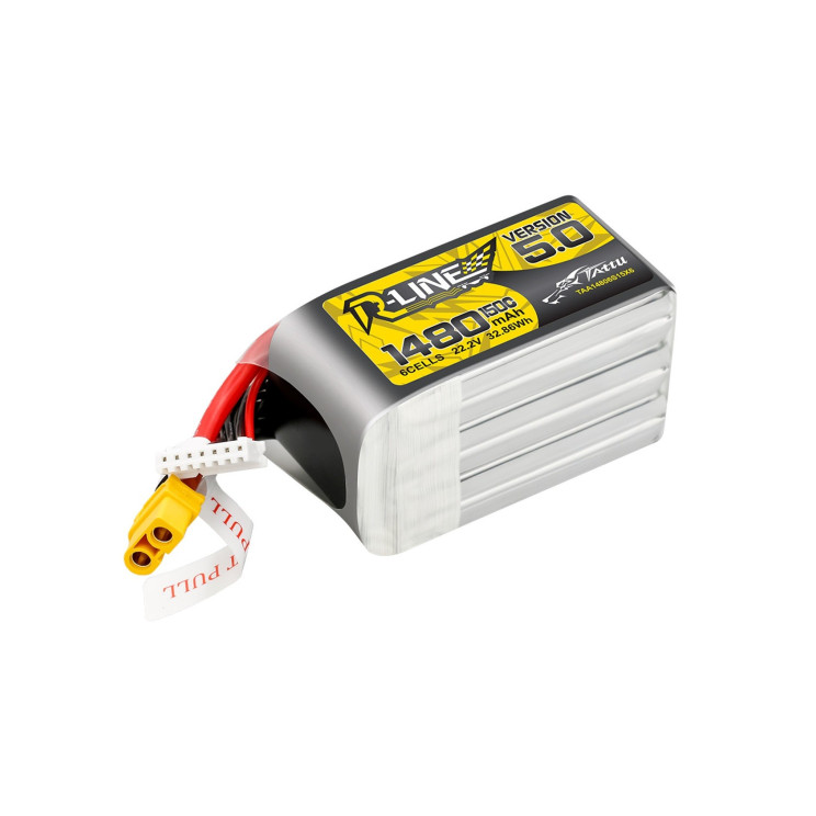 Батарея Tattu R-Line 6S 1480mAh 22.2V 150C V5.0 XT60