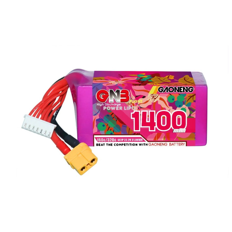 Батарея GNB 6S 1400mAh 22.2V 160C/320C XT60